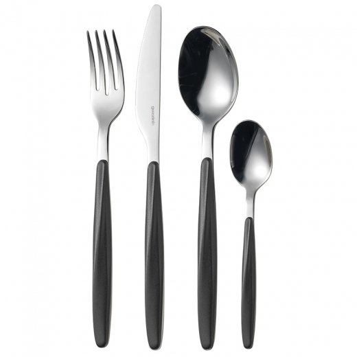 Набор из 24 столовых приборов Cutlery My Fusion, черные