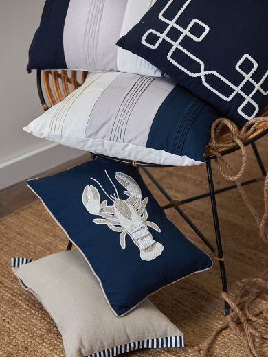 Подушка декоративная Navy mood из коллекции Sea treasures, 45х45 см
