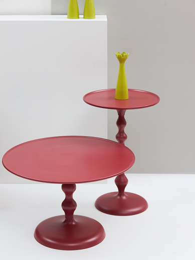 Столик приставной Fluid, Ø38 см, жженый оранжевый