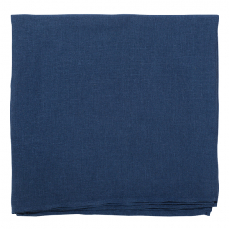 Скатерть из стираного льна синего цвета из коллекции Essential, 150х250 см