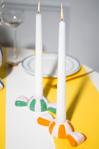 Подсвечник Funfair, 5,5х12х3 см, зеленый