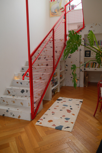 Ковер из хлопка Terrazzo Poetry из коллекции Ethnic