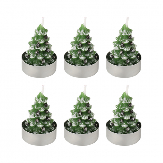 Набор декоративных свечей Enchanted woods из коллекции New Year Essential, 6 шт.