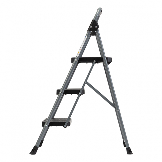 Стремянка Stable, 3 ступени, 1 м, черная