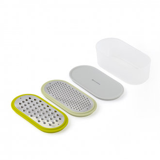 Терка с контейнером и крышкой Smart Helper, 20х10х9,5 см