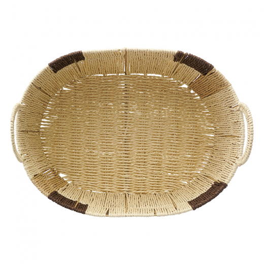 Корзина плетеная овальная Bodhran Chocolate из коллекции Ethnic, размер L