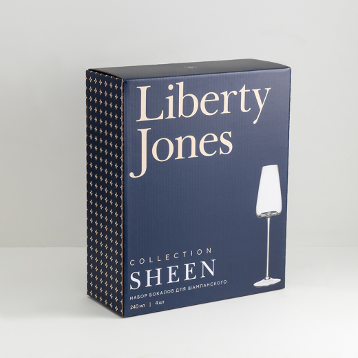 Набор бокалов для шампанского Sheen, 240 мл, 4 шт.