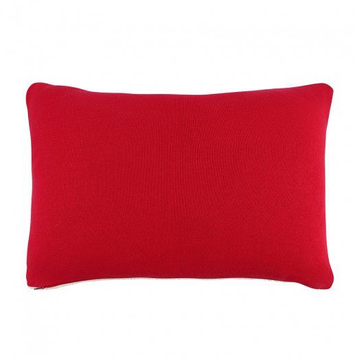 Подушка вязаная с новогодним рисунком Festive Wood из коллекции New Year Essential, 40x60 см