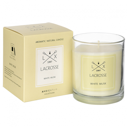 Свеча ароматическая Lacrosse, White Musk (новая), 60 ч
