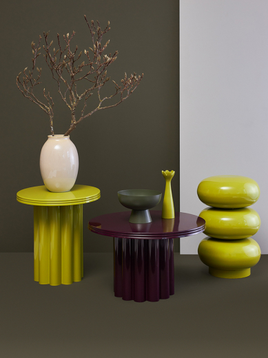 Столик приставной Vivlend, Ø43 см, лайм