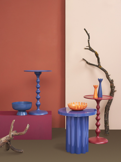 Столик приставной Fluid, Ø38 см, жженый оранжевый