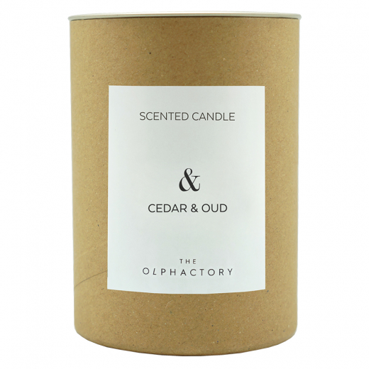 Свеча ароматическая The Olphactory, &, Cedar & Oud, 40 ч