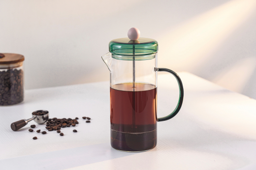 Френч-пресс Orb, изумрудный/розовый, 900 мл