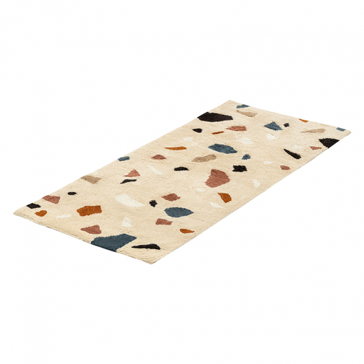 Ковер из хлопка Terrazzo Poetry из коллекции Ethnic, 70х160 см
