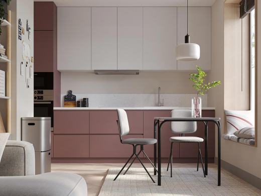 Ваза Muse, 25 см, нежно-розовая