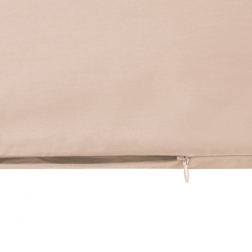 Комплект постельного белья из премиального сатина бежевого цвета из коллекции Essential, 200х220 см