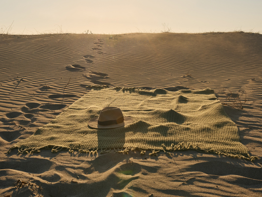 Плед из шерсти травянисто-зеленого цвета из коллекции Essential, 130х180 см