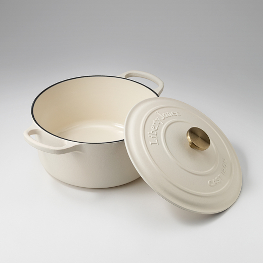 Кастрюля с крышкой из коллекции "Шеффилд", Ø26 см, молочная