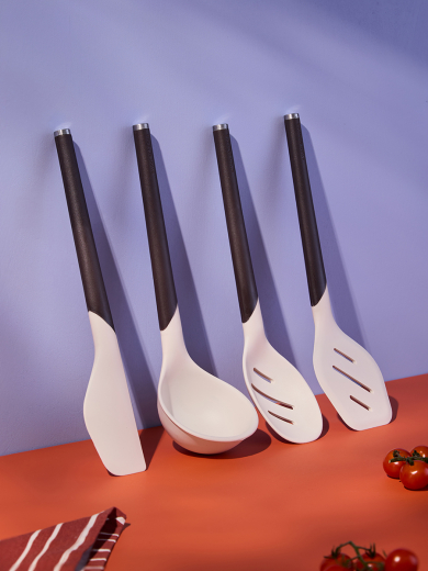 Лопатка SmartChef, 32 см, бежевая/бордовая