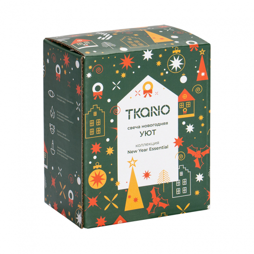 Свеча новогодняя Уют из коллекции New Year Essential, 9,3см
