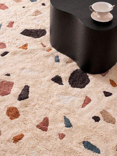 Ковер из хлопка Terrazzo Poetry из коллекции Ethnic