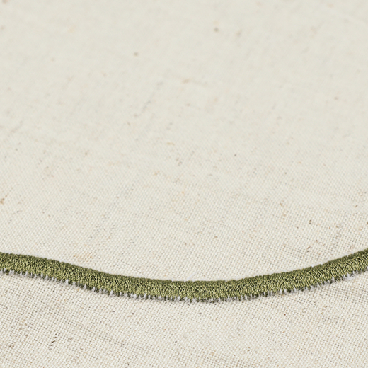 Салфетка под приборы Anemone из коллекции Trendy Ruffles, Ø38 см, оливковый