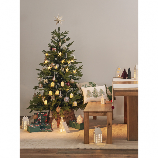Декор новогодний Honeycomb tree бордового цвета из коллекции New Year Essential, 18 см