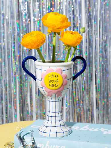 Ваза Trophy, 21 см, белая