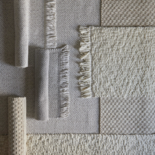 Ковер из переработанного пластика бежевого цвета из коллекции Ethnic, 70х160 см