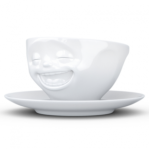 Чайная пара Laughing, 200 мл, белая