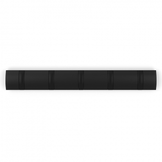 Вешалка настенная Flip, 50,8 см, 5 крючков, черная