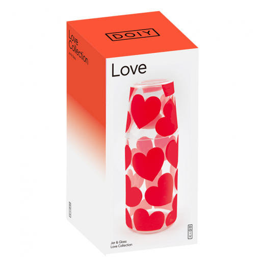 Набор из кувщина и стакана Love, 2 шт.