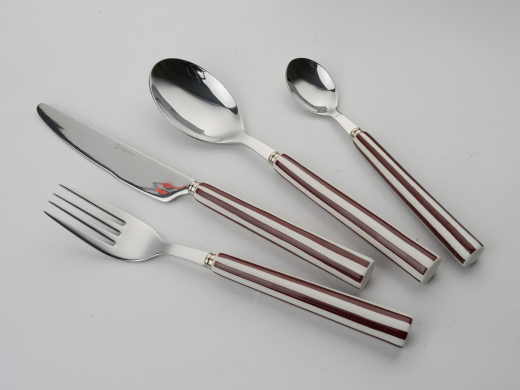 Набор столовых приборов "Джамбо", бургунди, 8 пред.