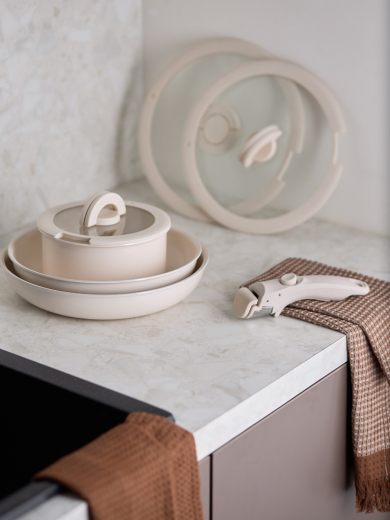 Сковорода с крышкой и съемной ручкой Smart Ceramic, Ø26 см