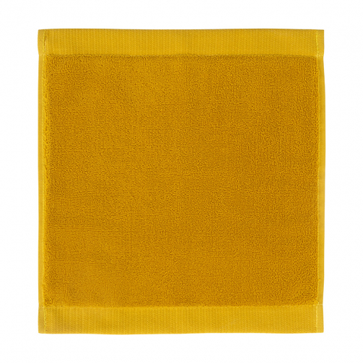 Полотенце для лица цвета охры из коллекции Essential, 30х30 см