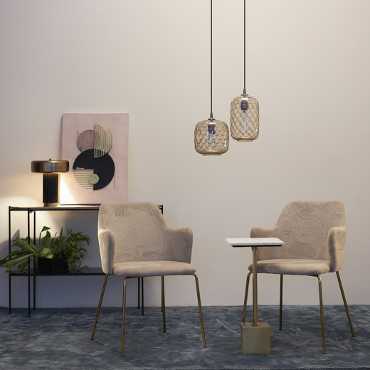 Лампа настольная Stone, Ø27х35 см, черная/золотистая