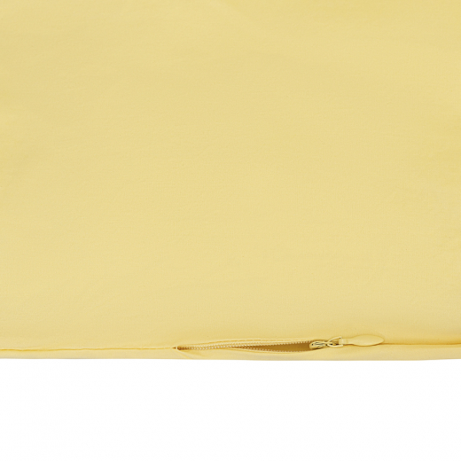 Комплект постельного белья из стираного перкаля светло-желтого цвета из коллекции Essential, 200х220 см