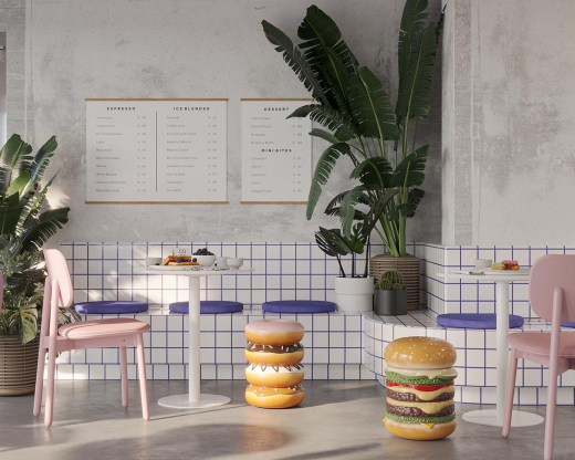 Табурет Hamburger, 36х46 см
