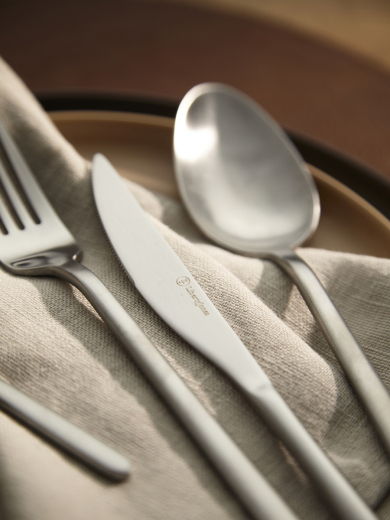 Набор столовых приборов Pure, серебристые матовые, 24 пред.