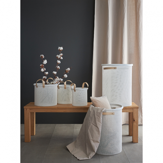 Корзина для хранения Sustainable collection, Ø27х25 см, молочная