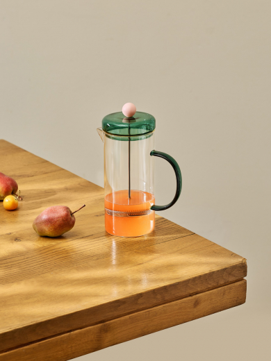 Френч-пресс Orb, изумрудный/розовый, 900 мл