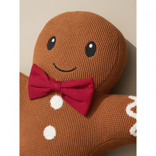 Подушка вязаная Classy gingerbread из коллекции New Year Essential, 38х44 см