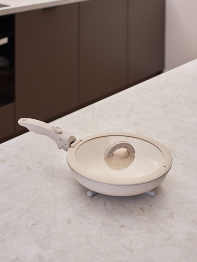 Сковорода с крышкой и съемной ручкой Smart Ceramic, Ø24 см