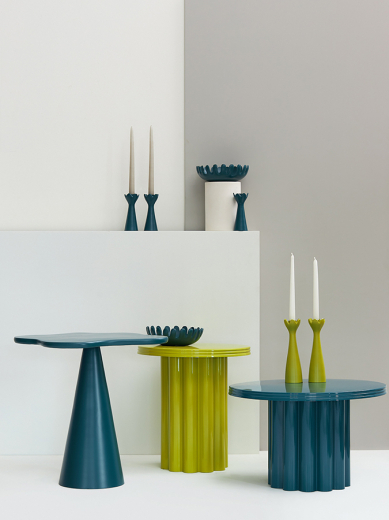 Столик приставной Vivlend, Ø43 см, лайм