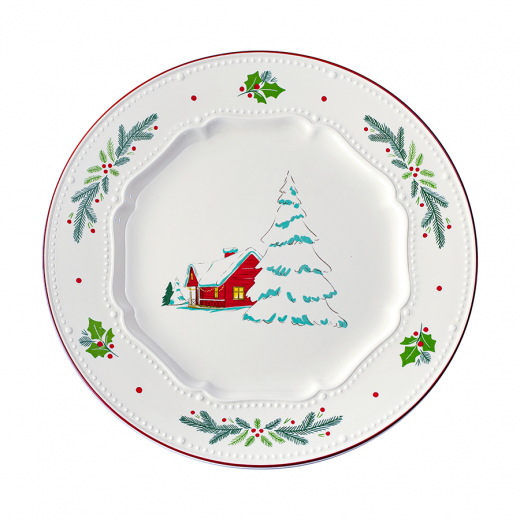 Набор из четырех тарелок Nordic winter из коллекции New Year Essential, Ø23 см