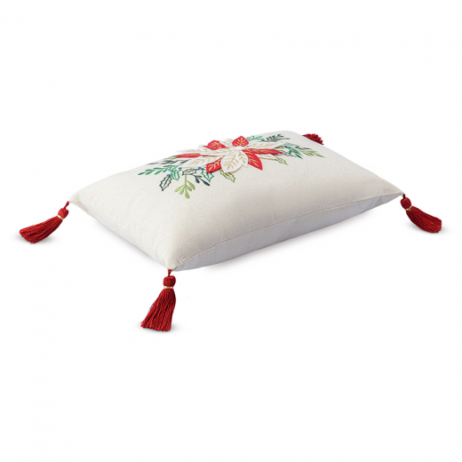Подушка декоративная Зимний цветок из коллекции New Year Essential, 30x45см