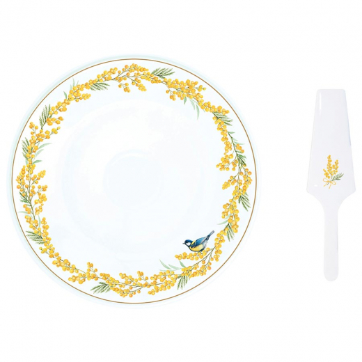 Блюдо для торта с лопаткой Mimosa, 32 см