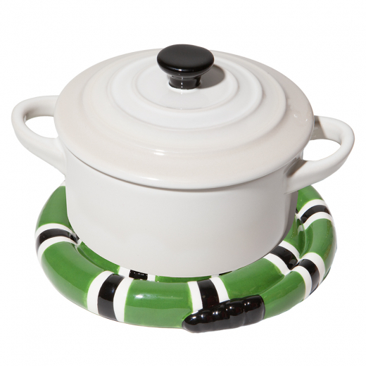 Подставка под горячее Snake, зеленая