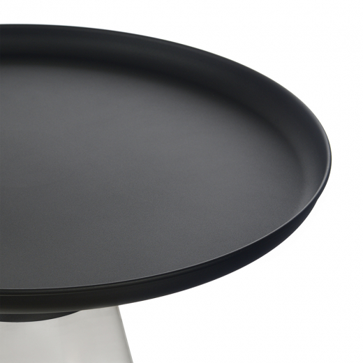 Столик кофейный Dahl, Ø70,5 см, черный/серый