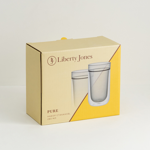 Набор стаканов Pure, 280 мл, дымчато-серые, 2 шт.